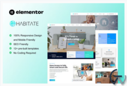 Habitate - Smart Home Services Elementor Template Kit