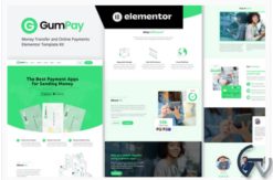 GumPay - Money Transfer & Online Payments Elementor Template Kit