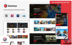 Animex - Special Effects Design Services Elementor WordPress theme