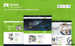 Devien - CCTV, IT and Security Service Responsive WordPress Theme