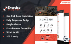 Fitness and Exercise Equipment Store WordPress Theme