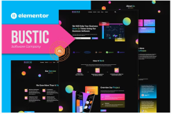 Bustic - Tech & Software Company Elementor Template kit