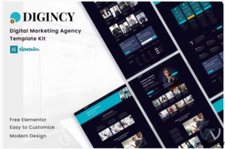 Digincy - Digital Marketing Agency Elementor Template Kit