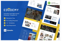 Edudemy – School & Education Elementor Template Kit