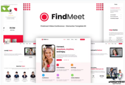 Findmeet - Video Conference Elementor Template Kit