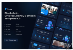 Frinex | Blockchain Cryptocurrency & Bitcoin Elementor Template Kit