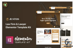 Justos - Law Firm & Lawyer Elementor Template Kit