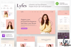 Lyfes – Feminine Life Coach & Speaker Elementor Template Kit
