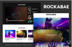 Rockabae - Music Blog & Magazine Elementor Template Kit