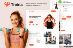 Treina – Personal Trainer & Fitness Elementor Template Kit