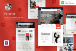 Veterna – Pet Rescue & Animal Welfare Elementor Template Kit