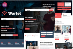Wartel - Home Wifi & Internet Provider Services Elementor Template Kit