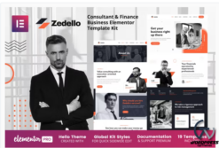 Zedello - Consultant & Finance Business Elementor Template Kit