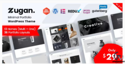Zugan - Minimal Portfolio WordPress Theme