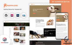 PuppyLove - Pet Services Multipurpose WordPress Elementor Theme