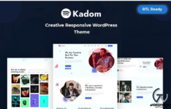 Kadom - Creative Responsive WordPress Theme