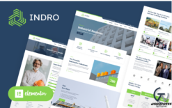 Indro - Industrial Company Factory WordPress Elementor Theme