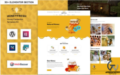 Honeyfresh - Honey Farm & Production Elementor WordPress Template