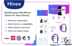 Hinex - MultiPurpose WordPress Theme for Saas Startup