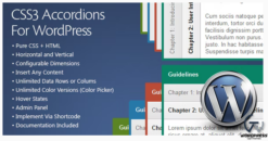 CSS3 Accordions For WordPress 3.0