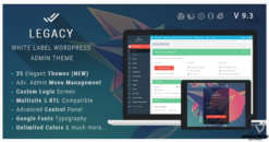 Legacy - White label WordPress Admin Theme 9.7