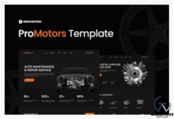 ProMotors – Car Service and Detailing Elementor Template Kit