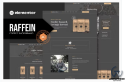 Raffein - Coffee Shop Brand Elementor Template Kit