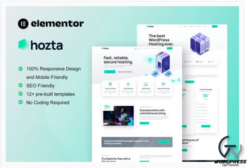 Hozta - Web Hosting Service Elementor Template Kit