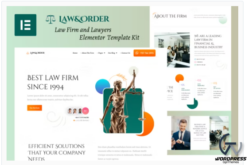 Law & Order - Law Firm & Lawyers Elementor Template Kit