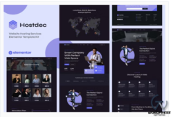 Hostdec - Website Hosting Services Elementor Template Kit