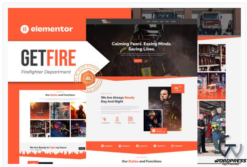 Getfire - Firefighter Department Elementor Template Kit