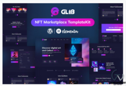 Glib | NFT Marketplace Elementor Pro Template Kit