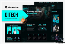 Ditech - IT Solutions & Services Company Elementor Template Kit