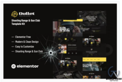 Dullet - Shooting Range & Gun Club Elementor Template Kit