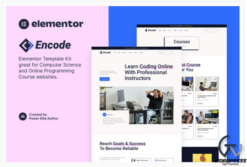 Encode – Online Programming & Computer Science Course Elementor Template Kit