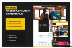 Finanzio - Financial Advisor Elementor Template Kit