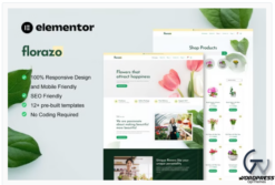 Florazo - WooCommerce Florist & Flower Shop Elementor Template Kit