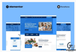 Credice - Insurance Agency Elementor Pro Full Site Template Kit