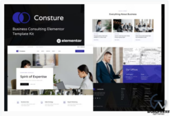 Consture - Business Consulting Elementor Template Kit