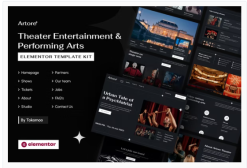 Artore | Theater Entertainment & Performing Arts Elementor Template Kit