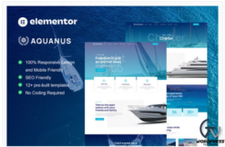 Aquanus - Yacht Club & Boat Rental Elementor Template Kit