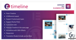 Timeline for Elementor WordPress Plugin