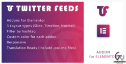 Twitter Feeds for Elementor  WordPress Plugin