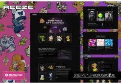 Reeze - NFT Portfolio Elementor Template Kit