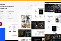 Rewired | Electrical Installation & Maintenance Services Elementor Template Kit