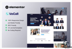 VoCall - Call Center & Telemarketing Elementor Template Kit