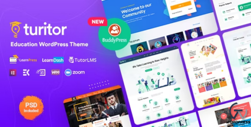 Turitor LMS Education WordPress Theme