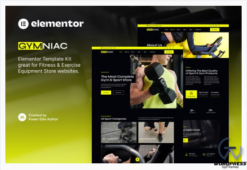 Gymniac - Fitness & Exercise Equipment Store Elementor Template Kit