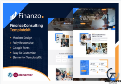 Finanzo | Finance Consulting Elementor Template Kit