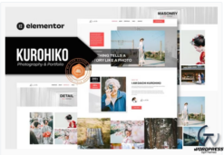 Kurohiko - Photography & Portfolio Elementor Template Kit